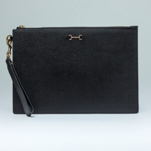 Gucci Horsbit Leather Novelty Zip Clutch